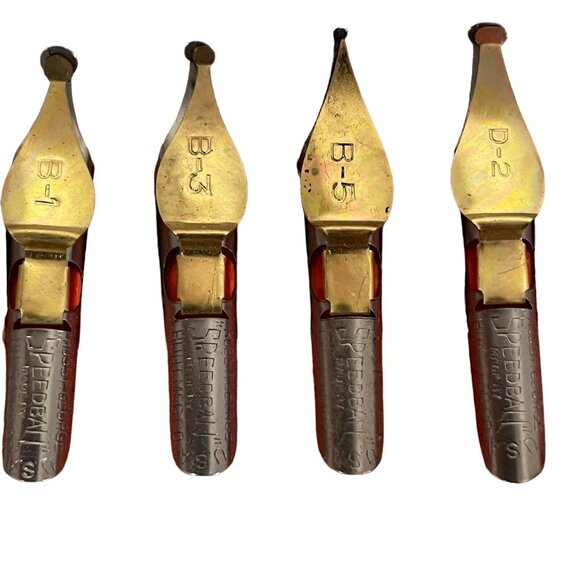 Speedball No. 5 Art Pen Kit With Assorted Nibs & Pen Holder Made In USA Hunt Man - Picture 8 of 13